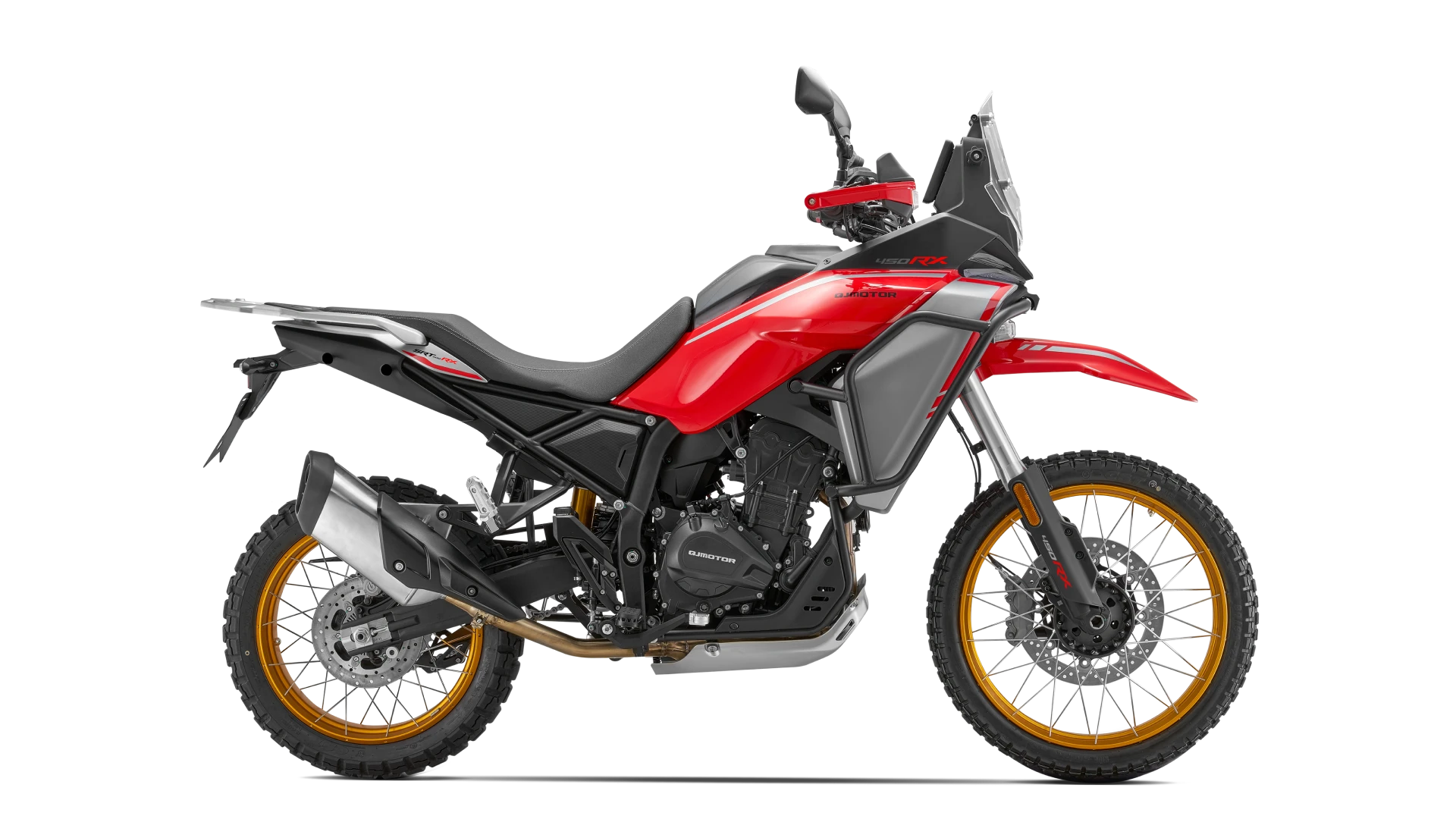 QJMotor SRT 450RX: fotografía oficial para la guía de motos trail A2